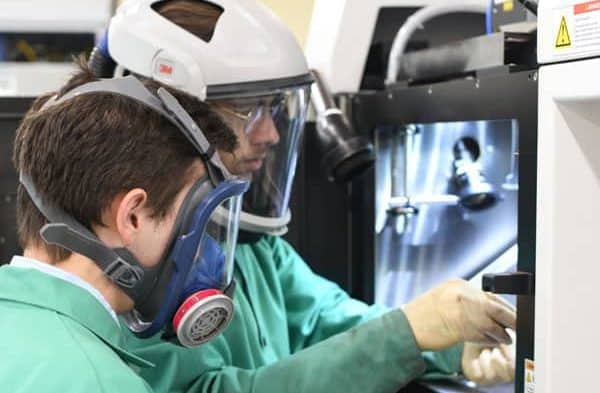 Researchers working in the CIMP 3D Facility